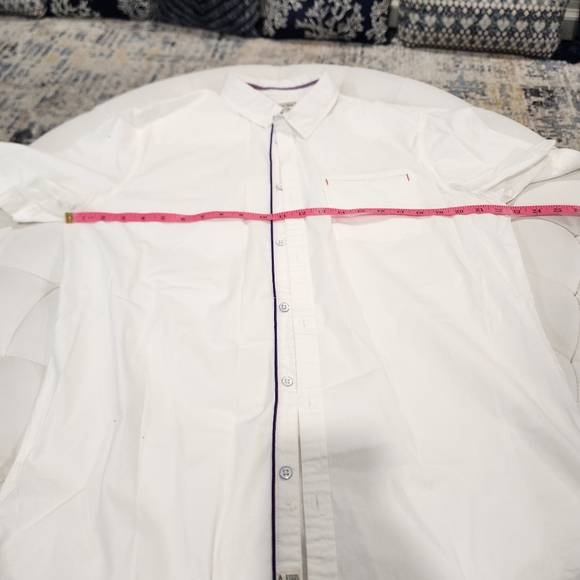 Alexander Julian Colours Men's Cotton Shirt Short Sleeve White Size L - Picture 9 of 14